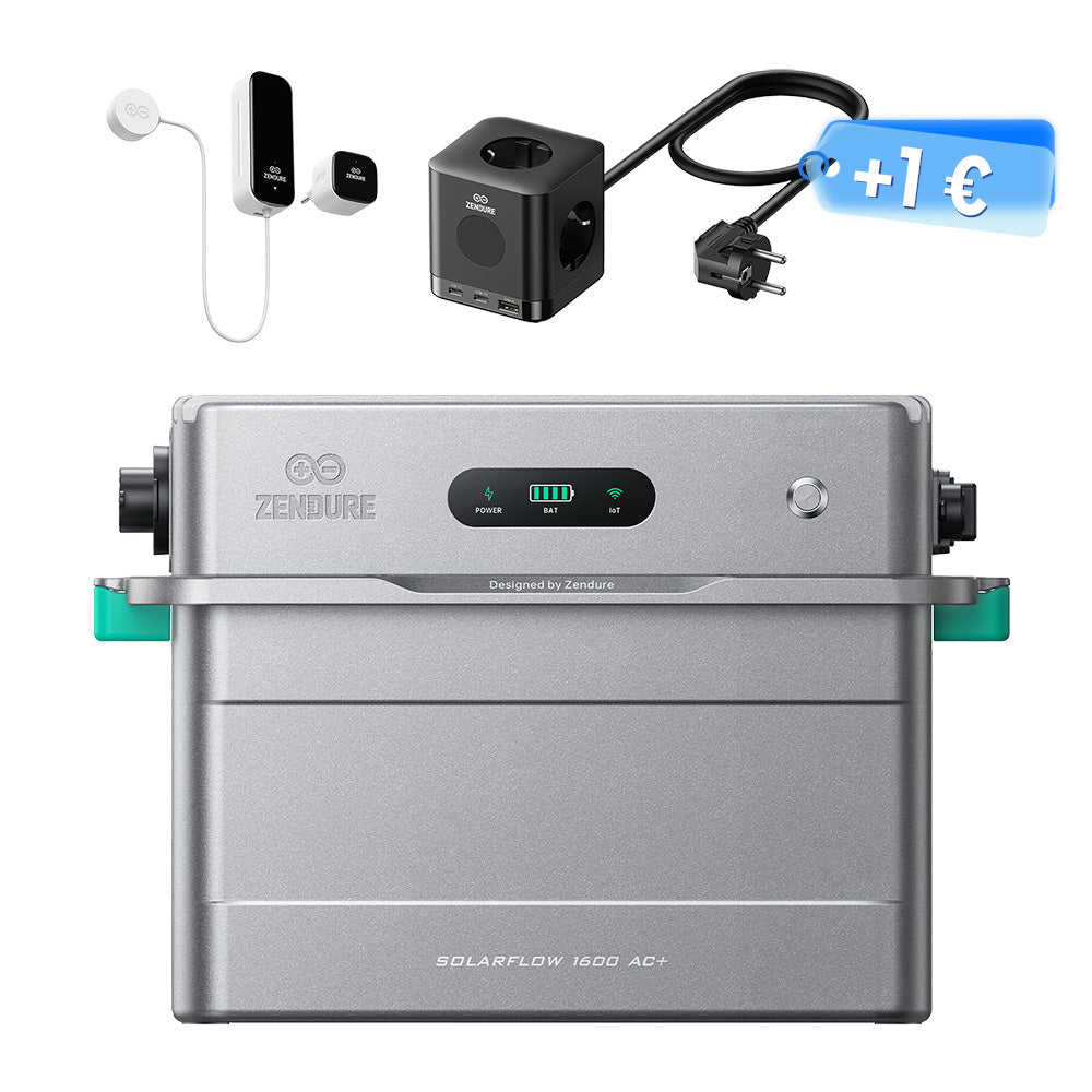 Zendure SolarFlow 1600 AC+ Balkonkraftwerk-Speicher 1,92 kWh erweiterbar bis 9,6 kWh