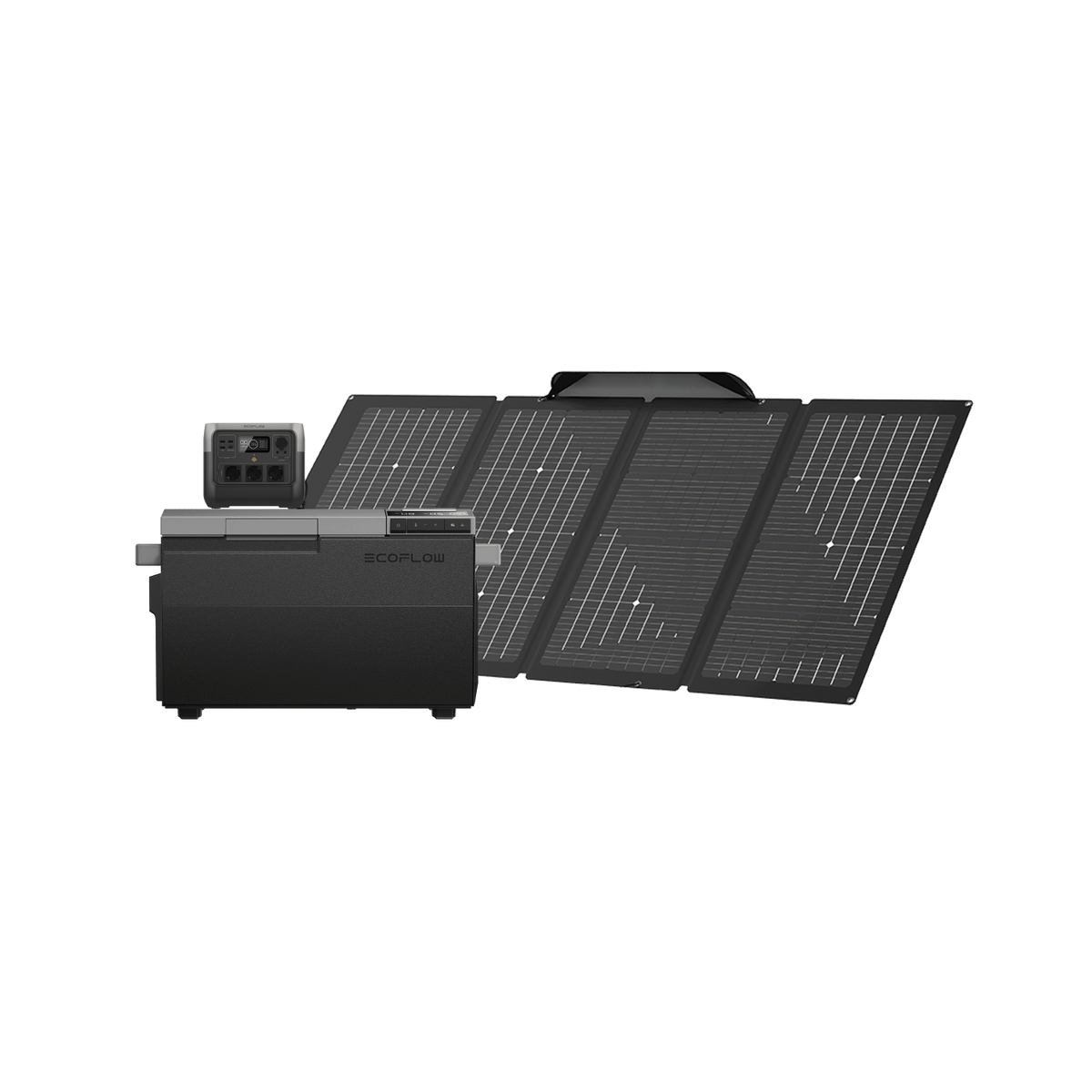 EcoFlow GLACIER + RIVER 2 Pro + 220W Bifaziales Solarpanel