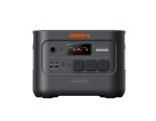 Jackery Explorer 3000 v2 Tragbare Powerstation 3072Wh LFP 3600W Ausgangsleistung 27dB leise