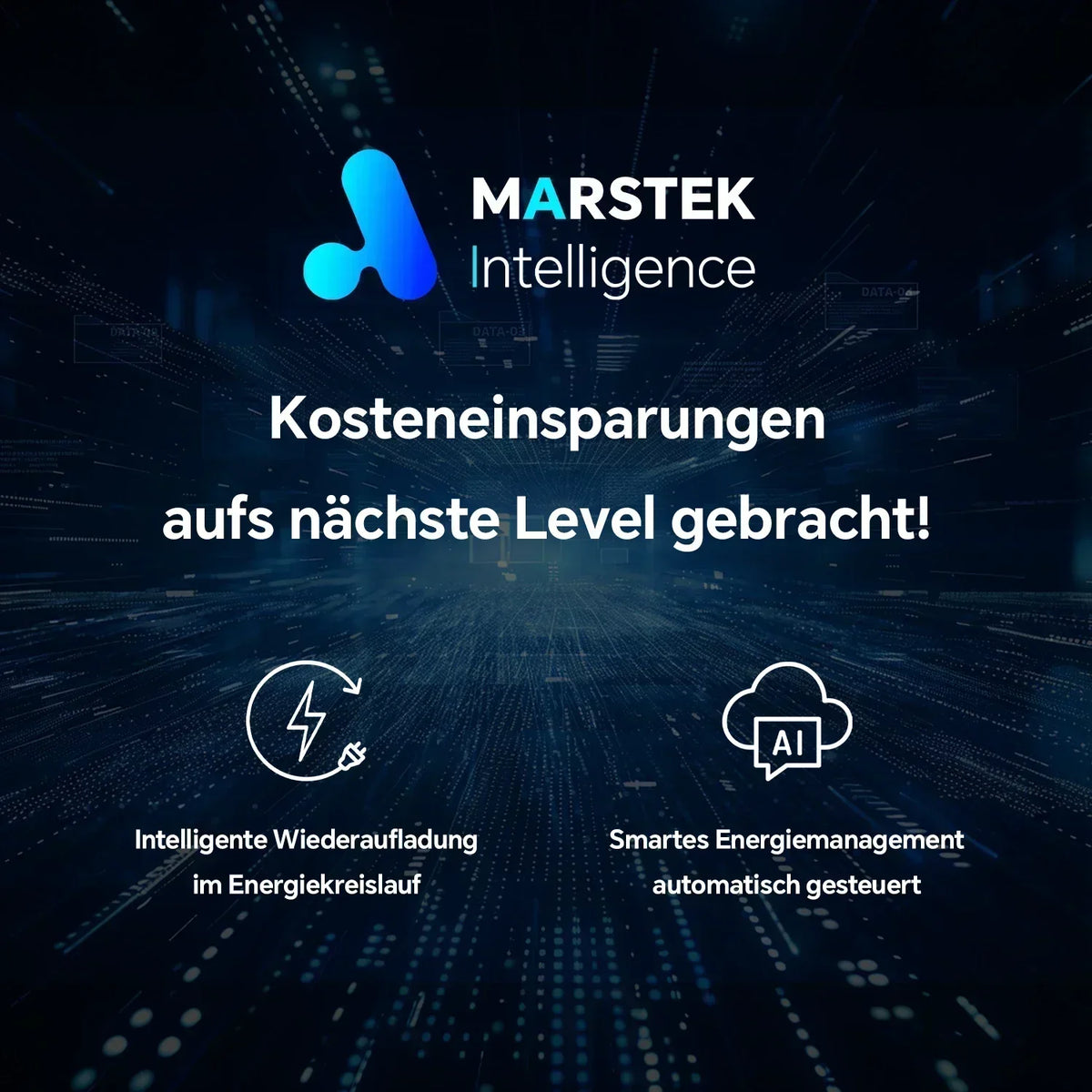 MARSTEK Venus E Gen 3.0 Plug-in Batterie 5,12kWh LFP 2,5kW AC erweiterbar 15,36kWh KI-Modus