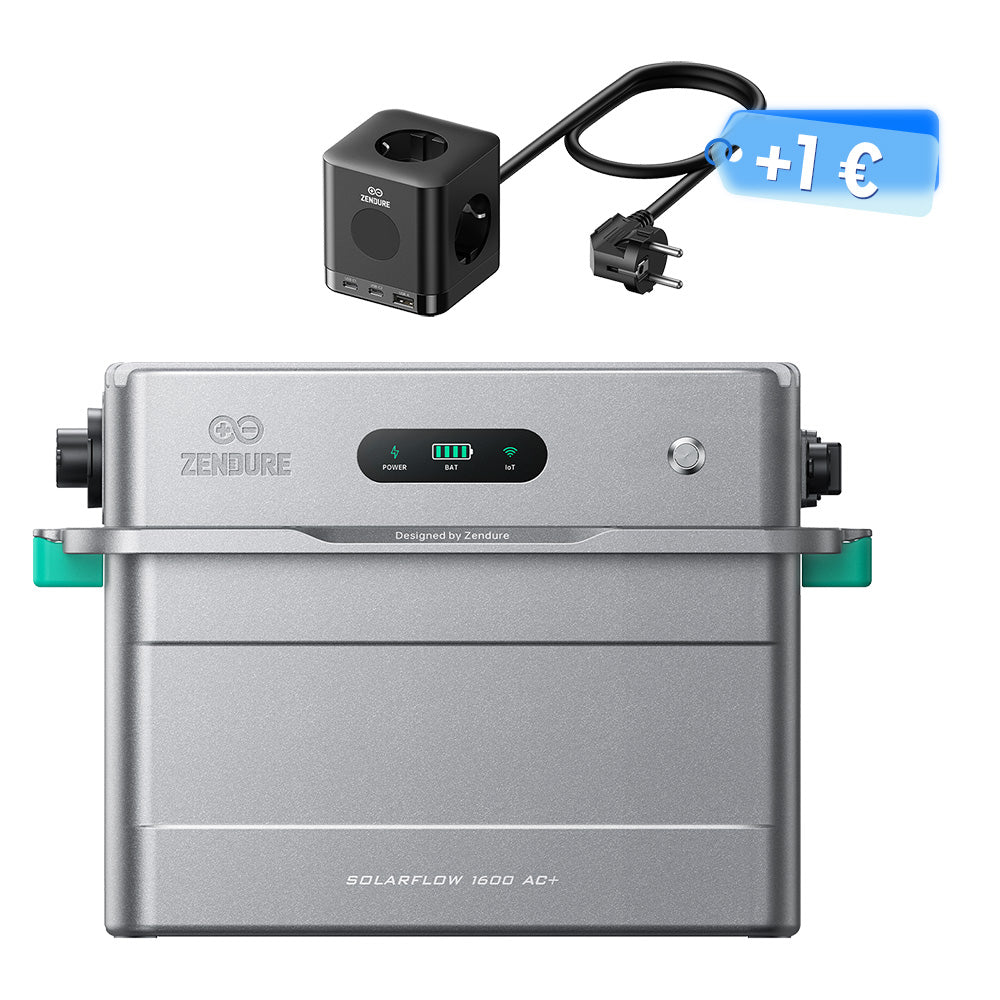 Zendure SolarFlow 1600 AC+ Balkonkraftwerk-Speicher 1,92 kWh erweiterbar bis 9,6 kWh