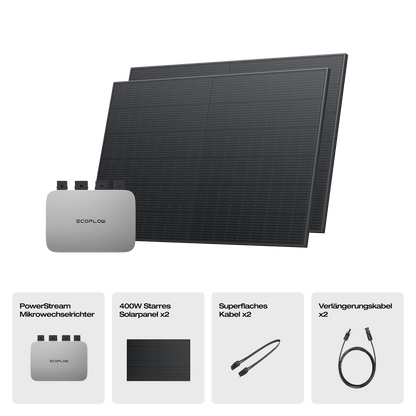EcoFlow 400W Starres Solarpanel (2 Stück) (Empfohlenes Zubehör)