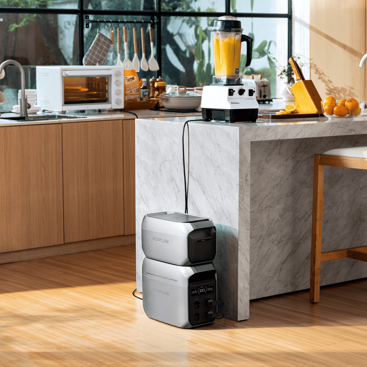 EcoFlow DELTA 3 Serie + Intelligente Zusatzbatterie Bundle (Generalüberholt)