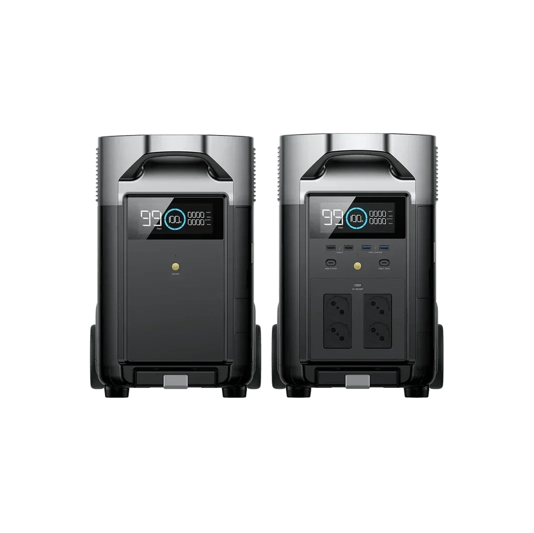 EcoFlow DELTA Pro + DELTA Pro Intelligenter Zusatzbatterie (Generalüberholt)