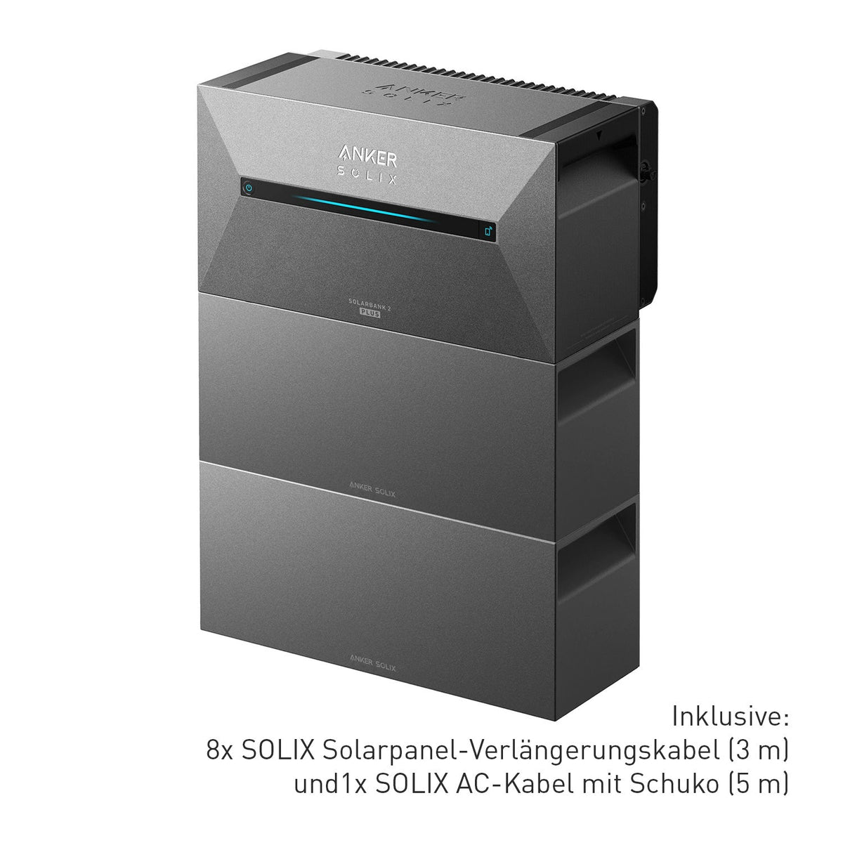 Anker SOLIX Solarbank 3 E2700 Pro + 2x BP2700 Set 8,1 kWh Balkonkraftwerk Speicher